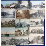 Postcards, London suburbs, a collection of 80+ cards mostly printed, various locations inc.