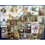Postcards, a mixed subject selection of approx. 110 cards inc. Language of Flowers (31), ivy