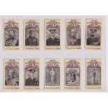 Trade cards, Typhoo, Our Empire's Defenders (set, 24 cards) (one with slight mark to back & a few