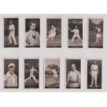 Cigarette cards, Player's (Overseas), Lawn Tennis (set, 50 cards) (gd)