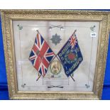 Military Pictures, framed and glazed 'Address by The Queen on the Presentation of Colours to the