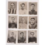 Cigarette cards, Phillips, Footballers (all Pinnace back), 'L' size, Liverpool, 9 different cards (