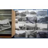 Postcards /photographs, Rail, a further collection of 400+ photos of railway stations, both