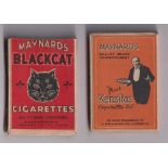 Sweet Cigarette packets, Maynards, two packets, 'Black Cat Cigarettes' & 'Kensitas Cigarettes', both