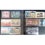 Stamps, collection of India 1984-2009, UM, mainly miniature sheets with up to 3 copies of each,
