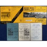Football programmes / Handbooks, Oxford United, four match programmes away v Reading 21 August