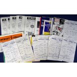 Football programmes, Reading FC, 1966/67 (72), first team & RESERVE issues, homes (26) & aways (28),