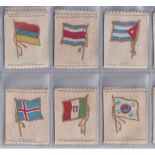 Tobacco silks, Turmac, National Flags, on white material, (51/54, gen gd), sold with National Flags,