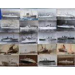 Postcards, Shipping, a collection of approx. 50 cards RP's and printed from various shipping lines