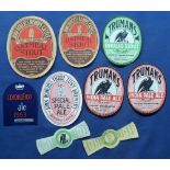 Beer labels, a selection of 9 labels, including 2 stopper's, one Tomson & Wotton Coronation Ale