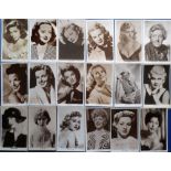 Postcards, Cinema, a collection of 29 different Picturegoer RP's of actresses inc. Bette Davis (