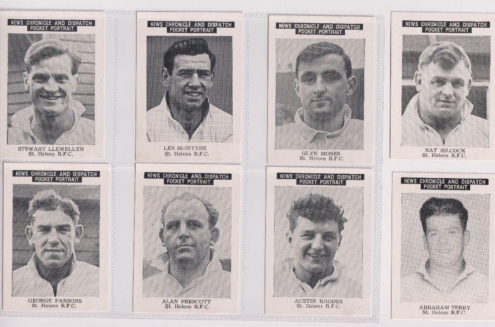 Trade cards, News Chronicle, Rugby League, St Helens, (set, 13 cards) (vg) - Image 2 of 2