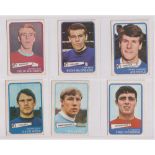 Trade cards, A&BC Gum, Footballers, (Yellow, 55-101) (set, 47 cards) (a few with sl marks, checklist