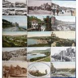 Postcards, Isle of Man, a collection of 80+ cards, RP's and printed inc. street scenes, multi-views,