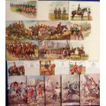 Postcards, a Military Art collection of 39 cards inc. Gale & Polden published Regimental, Sikh