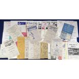 Football programmes, a collection of 50+ programmes, 1940's onwards, mostly 1940's/60's, including