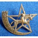 Militaria, WW2 'Groupment Druze' (Syria/Lebanon) cap badge with lugs to reverse (some rubbing but