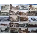 Postcards, a collection of approx. 110 cards of Dorset with RP's of Witchampton (2), Evershot, South