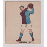 Trade card, Battock's, Football Cards, type card, Burnley (gd) (1)