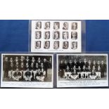 Cricket postcards, Australia, three photographic postcards, Australia Cricket Team 1905 (heads