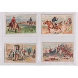 Cigarette cards, USA, Duke's, Cowboy Scenes, 'X' size, 4 cards, The Round Up, A Hot Pursuit, At