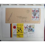 Football, World Cup 1966, German 'Lighthouse' Stamp Album containing comprehensive collection of