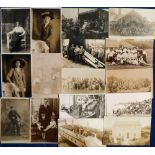 Postcards, Social History, a collection of approx. 80 cards, mainly RP's inc. events, groups,