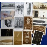 Postcards, Aviation, a zeppelin and airship collection of 16 cards inc. RP's of Zeppelin Wreckage