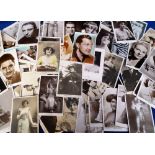 Postcards, an entertainment collection of approx. 120 cards, the majority Edwardian actors and