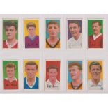 Trade cards, Barratt's, Famous Footballers A11 (set, 50 cards, plus variation card for no29) (vg) (