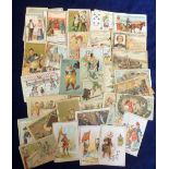 Trade cards, France, a collection of 100+ French advertising cards, 1880-1900, variety of