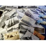 Postcards, Shipping, a collection of approx. 55 Naval Shipping cards with a few naval life. Ships (