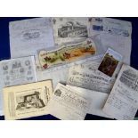 Ephemera, Agriculture, billheads and advertisements for machinery and implements to include