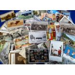 Postcards, a mixed selection of approx. 400 cards, mostly vintage, RP's & printed inc. greetings (