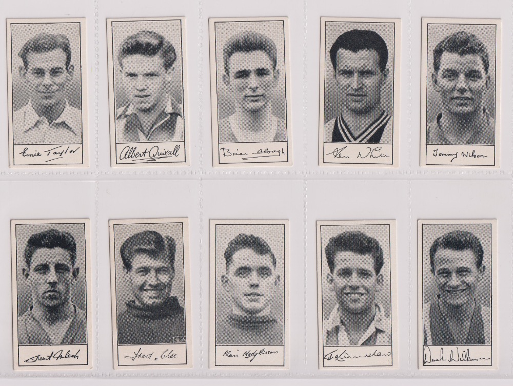 Trade cards, Barratt's, Famous Footballers A7 (set, 60 cards) (gd/vg)