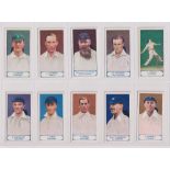 Cigarette cards, Pattreiouex, Cricketers Series (set, 75 cards) (gd/vg)