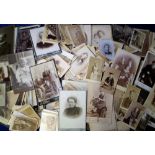 Cabinet Cards and Cartes de Visite, 130+ cabinet cards showing families, fashions, children and