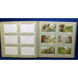 Trade cards, Liebig, vintage Liebig album containing a collection of 48 sets & one parts set (5/