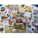 Postcards, a good mixed age collection of approx. 125 comic cards with the following artists,