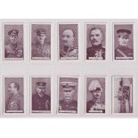 Cigarette cards, Wills (Scissors), Britain's Defenders (Red back) (set, 50 cards) (vg)