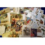 Postcards, Russian Art, interesting selection of Historical Tales and Nursery style, by Bilibine (