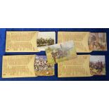 Postcards, Military, Tucks complete sets (4), Types of Indian Army 4319, Allied Armies 8735,