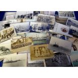 Postcards, Naval, a collection of approx. 130 cards, RP's & printed, inc. Warships, Naval