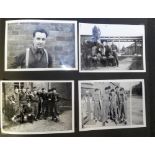 Military, photo album containing 60+ b/w photos relating to the career of a soldier travelling by