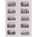 Cigarette cards, Collin's, Homes of England (Mauve front) (set, 25 cards) (vg)