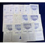 Football programmes, Ilford FC, a selection of 23 homes, 1940s - 1960s, to include League, FA Cup,