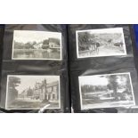 Postcards, a photograph album containing approx. 100 1950's cards, mostly RP's, various locations,