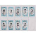 Cigarette cards, Cope's, Noted Footballers (Clips, 500 subjects), 18 cards, Blackburn Rovers (9),