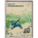 Tobacco advertising, Wills, counter display advert for 'Wills's Woodbines' illustrated with