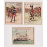 Trade cards, Huntley & Palmers, Soldiers of Various Countries, 'P' size (set, 12 cards, gd/vg) &